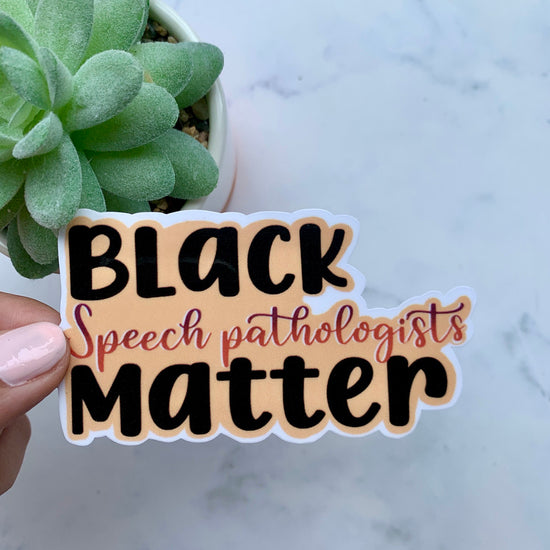 Black SLPs Matter Sticker