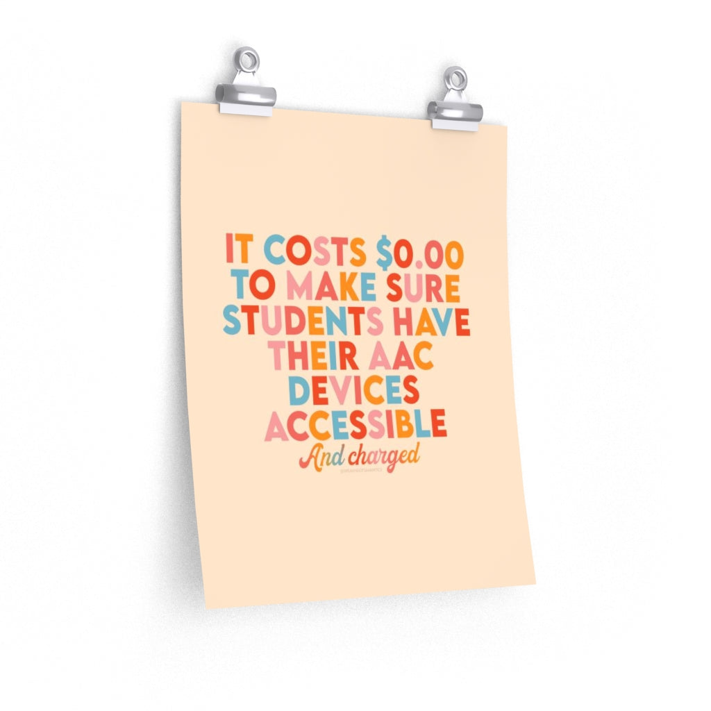 It Costs $0 Poster