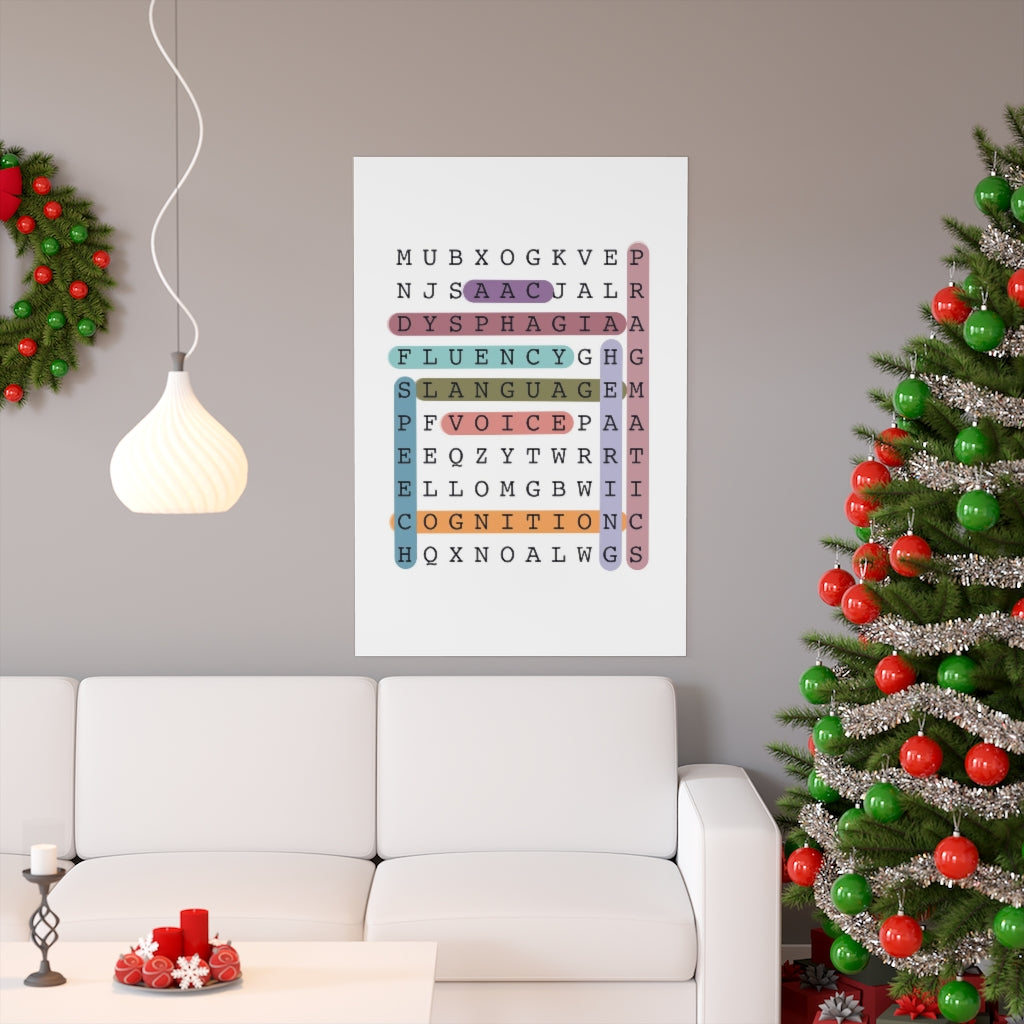 Big 9 Crossword Puzzle Poster