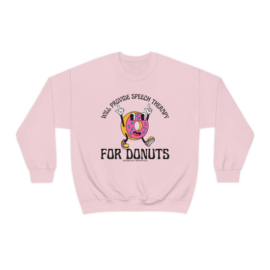 Will Provide Speech Therapy For Donuts Crewneck