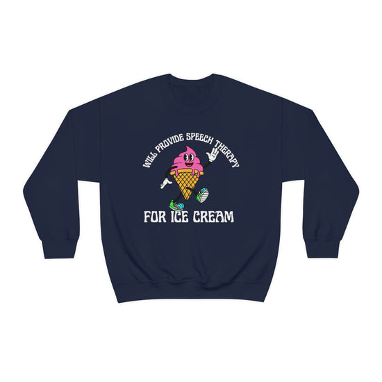 Will Provide Speech Therapy For Ice Cream Crewneck