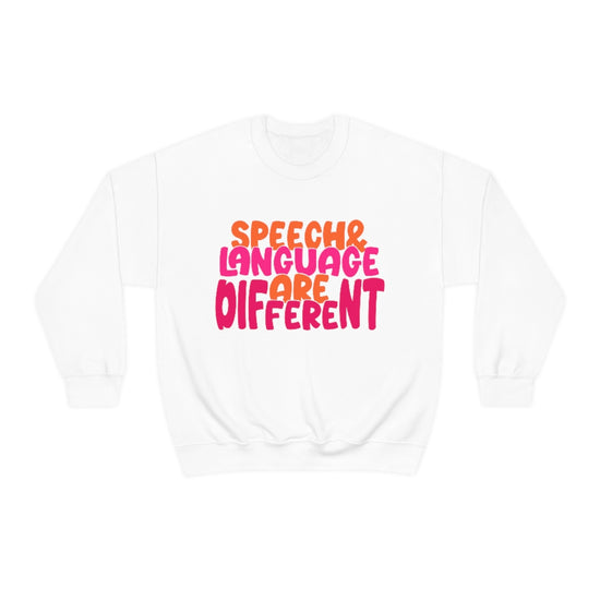 Speech and Language are Different Crewneck