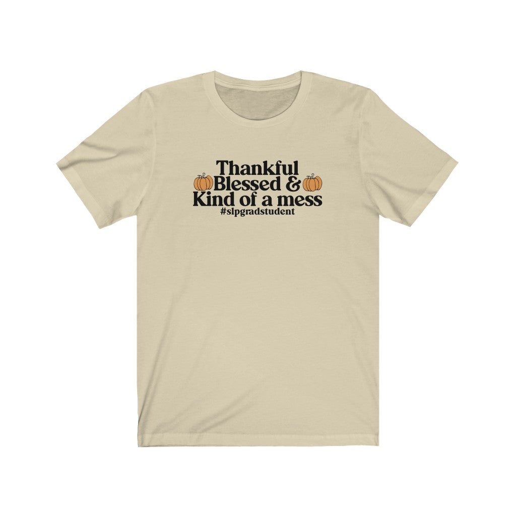 Thankful, Blessed and Kind of A Mess Tee