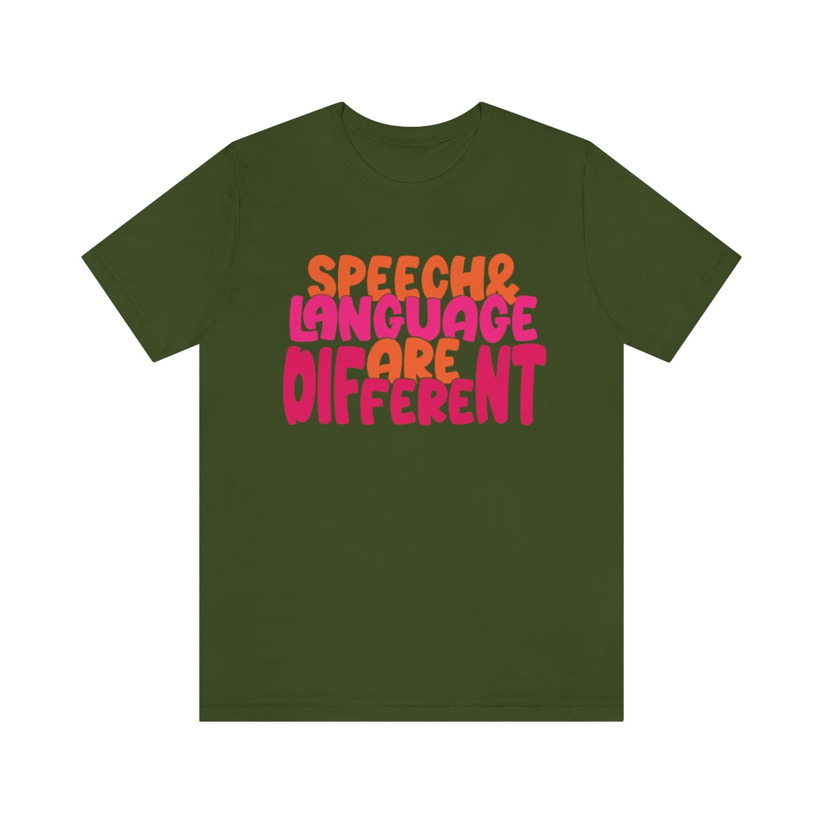 Speech and Language Are Different Tee