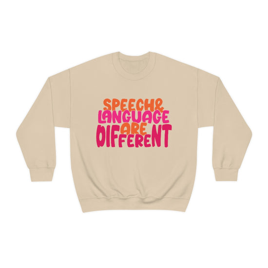 Speech and Language are Different Crewneck