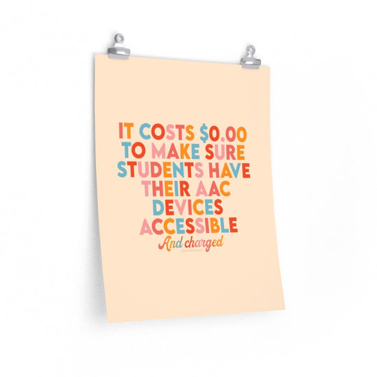 It Costs $0 Poster