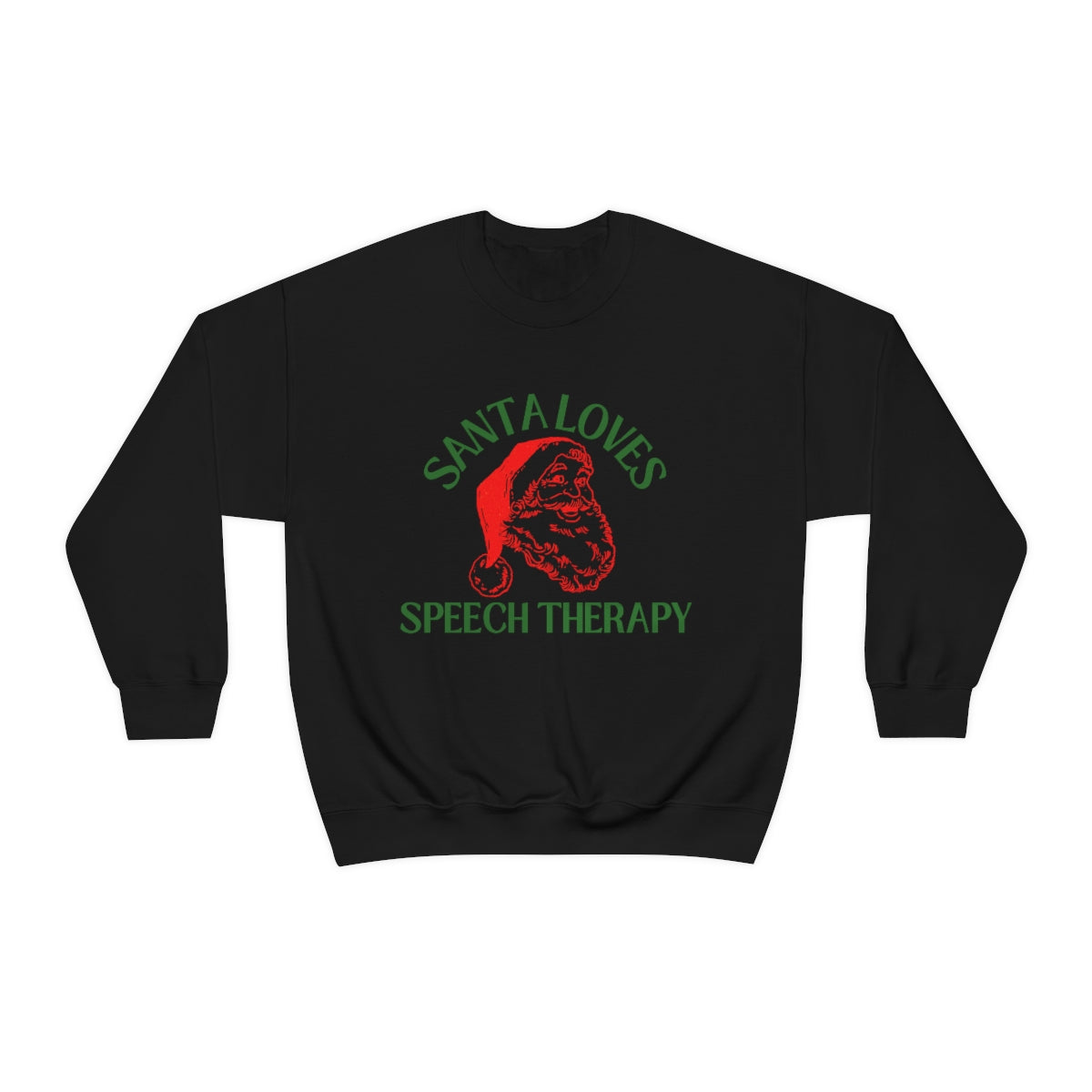 Santa Loves Speech Therapy Crewneck