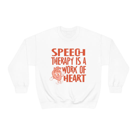 Speech Therapy is a Work of Heart Crewneck