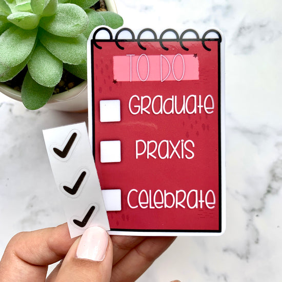 Grad School Checklist Sticker