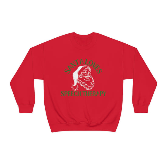 Santa Loves Speech Therapy Crewneck