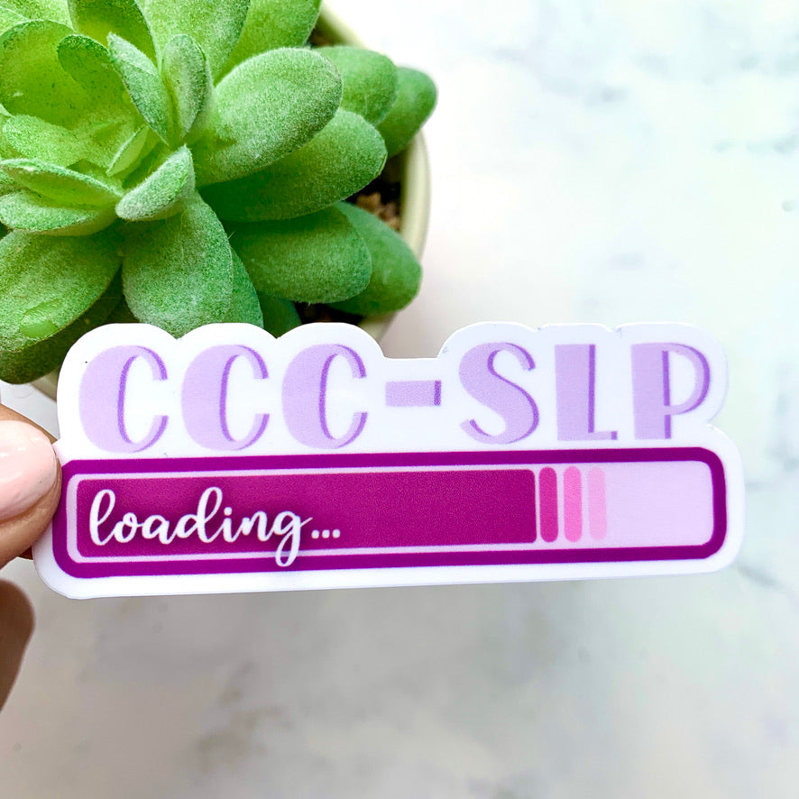 CCC-SLP Loading Sticker