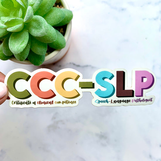 CCC-SLP Sticker