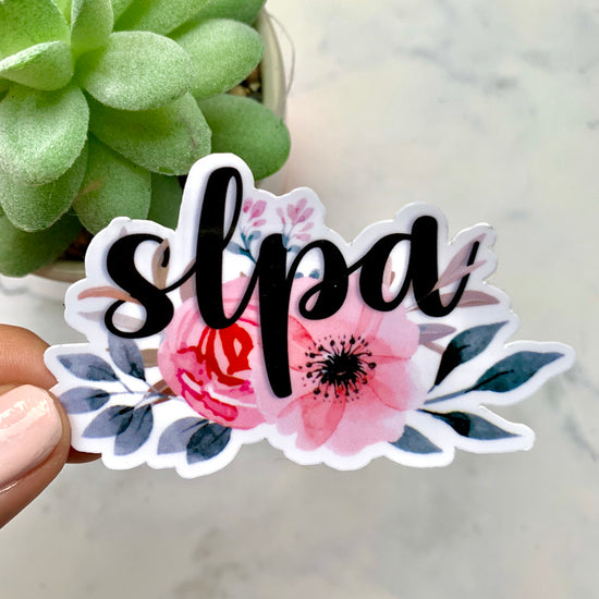 SLPA Floral Sticker