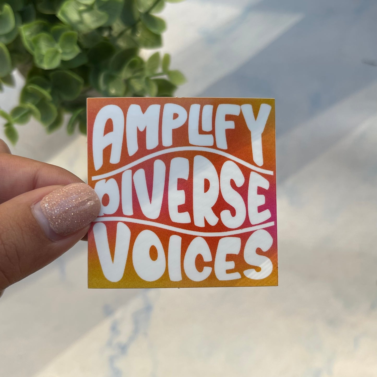 Amplify Diverse Voices Sticker