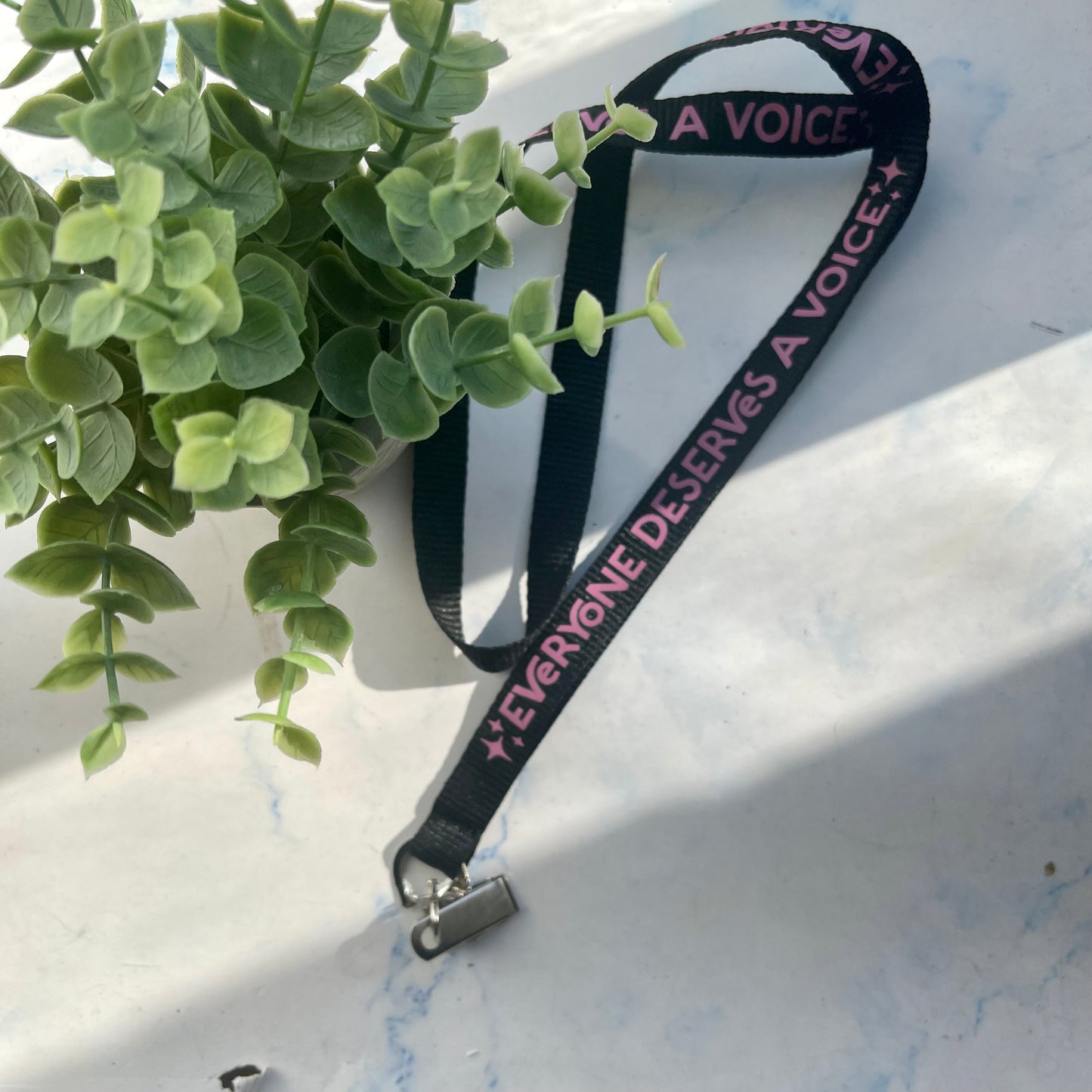 Everyone Deserves a Voice Lanyard