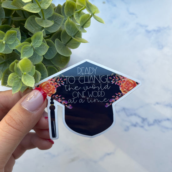 Graduation Cap Sticker