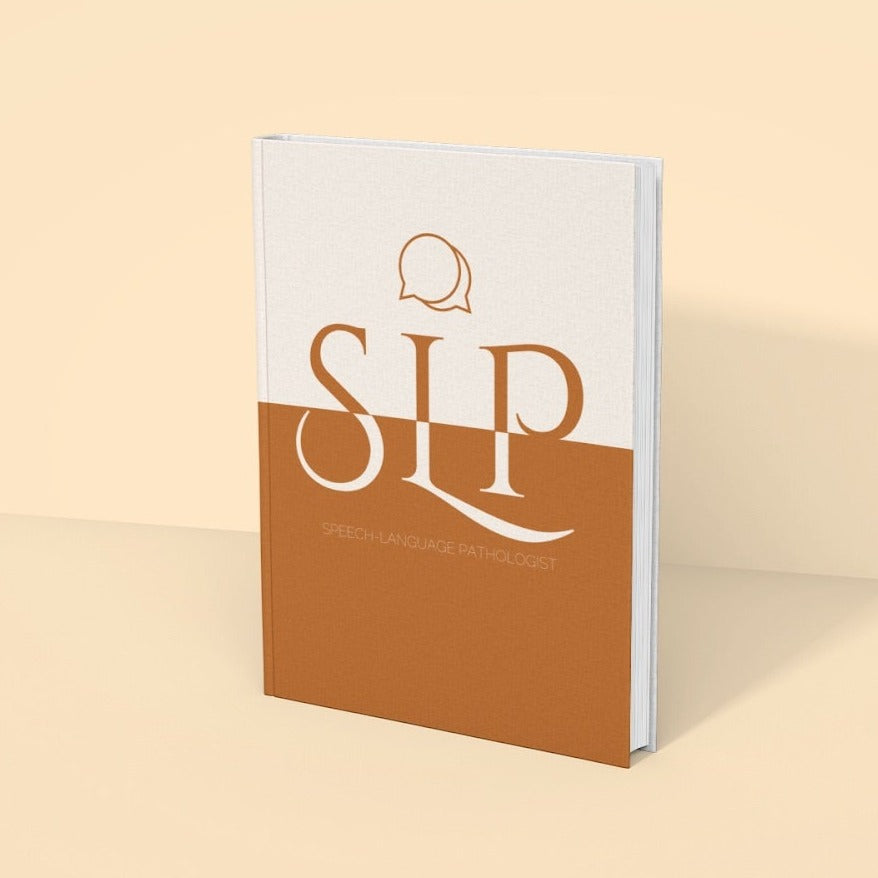 Speech Language Pathology Orange Hardcover Notebook