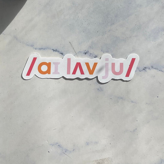 I Love You IPA Sticker