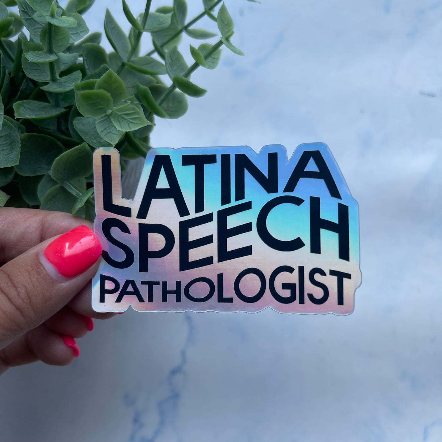 Latina Speech Pathologist Sticker