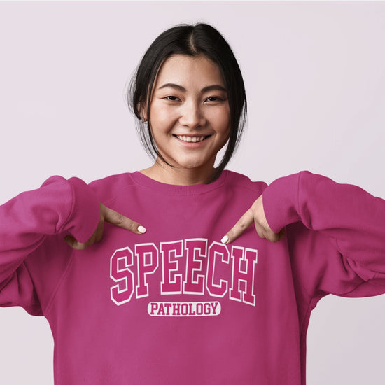 Speech Pathology Pink Crewneck