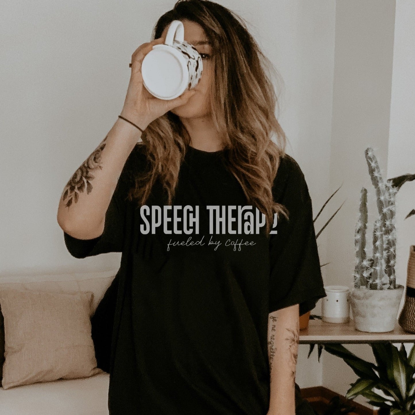 Speech Therapy Fueled By Coffee Tee