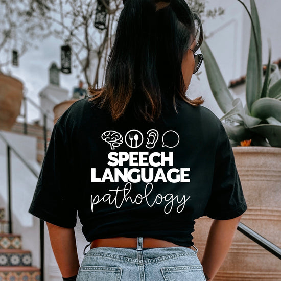 Speech Language Pathology Icon Tee