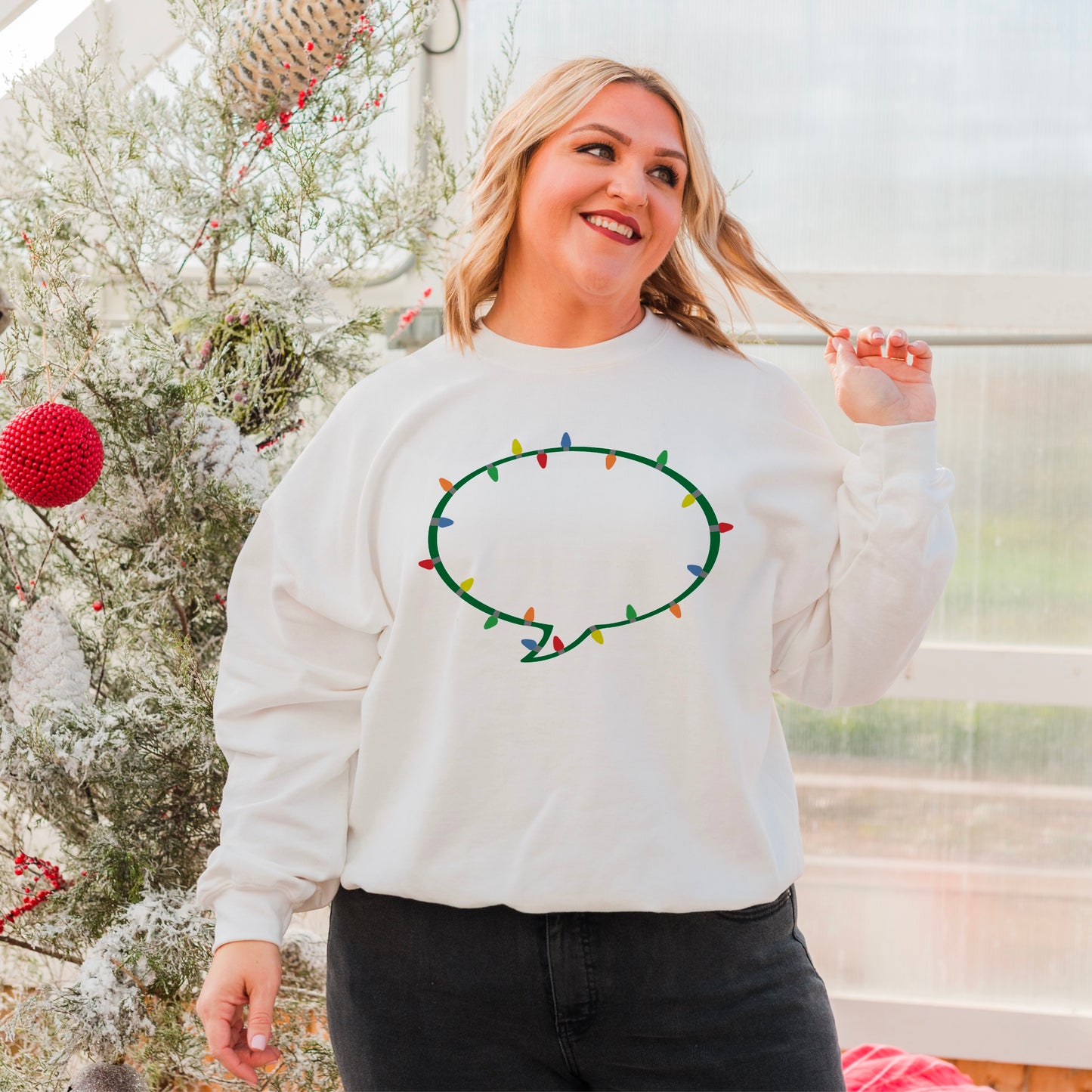 Speech Bubble Lights Crewneck