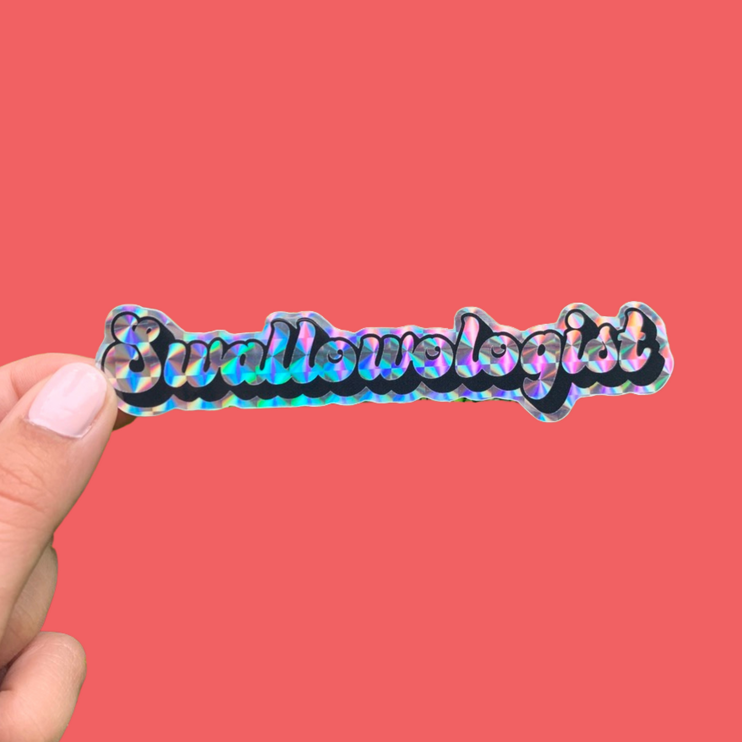 Swallowologist Holographic Sticker