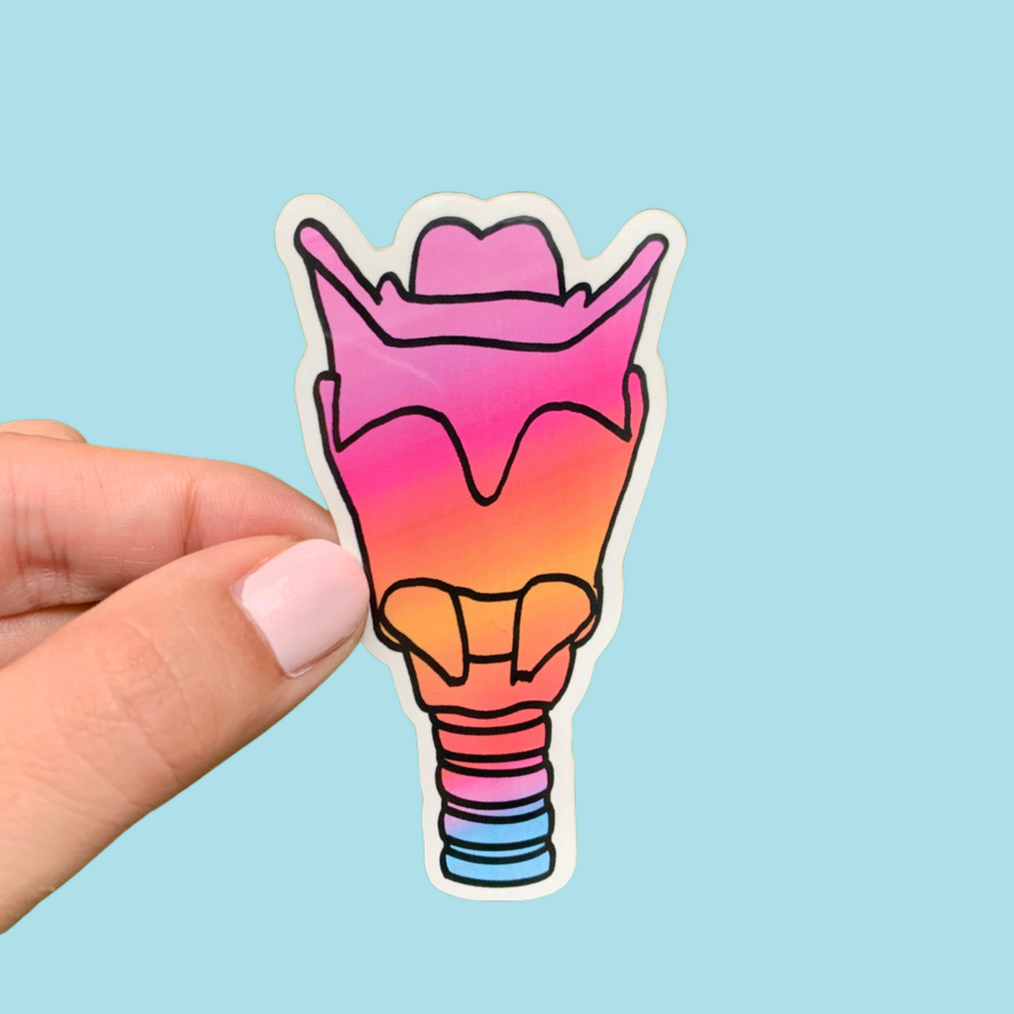 Tie Dye Larynx Sticker