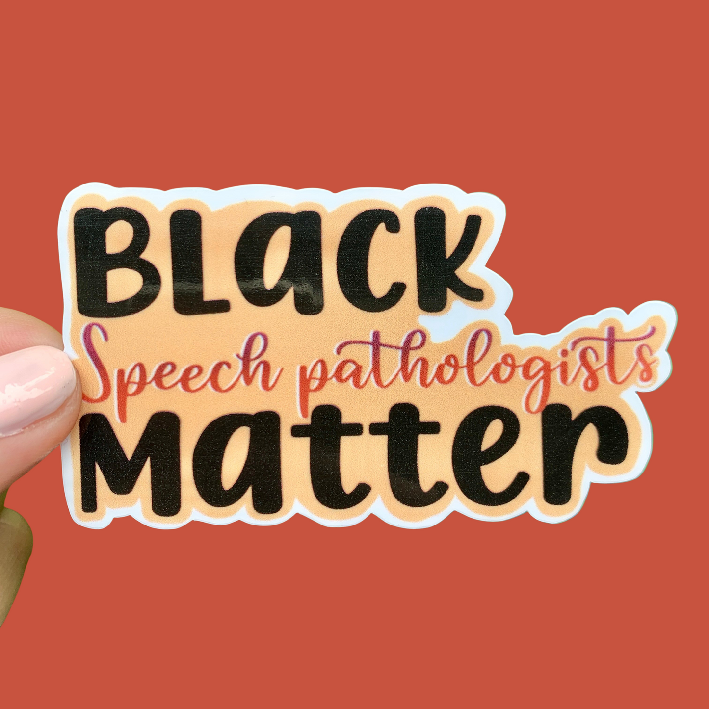 Black SLPs Matter Sticker