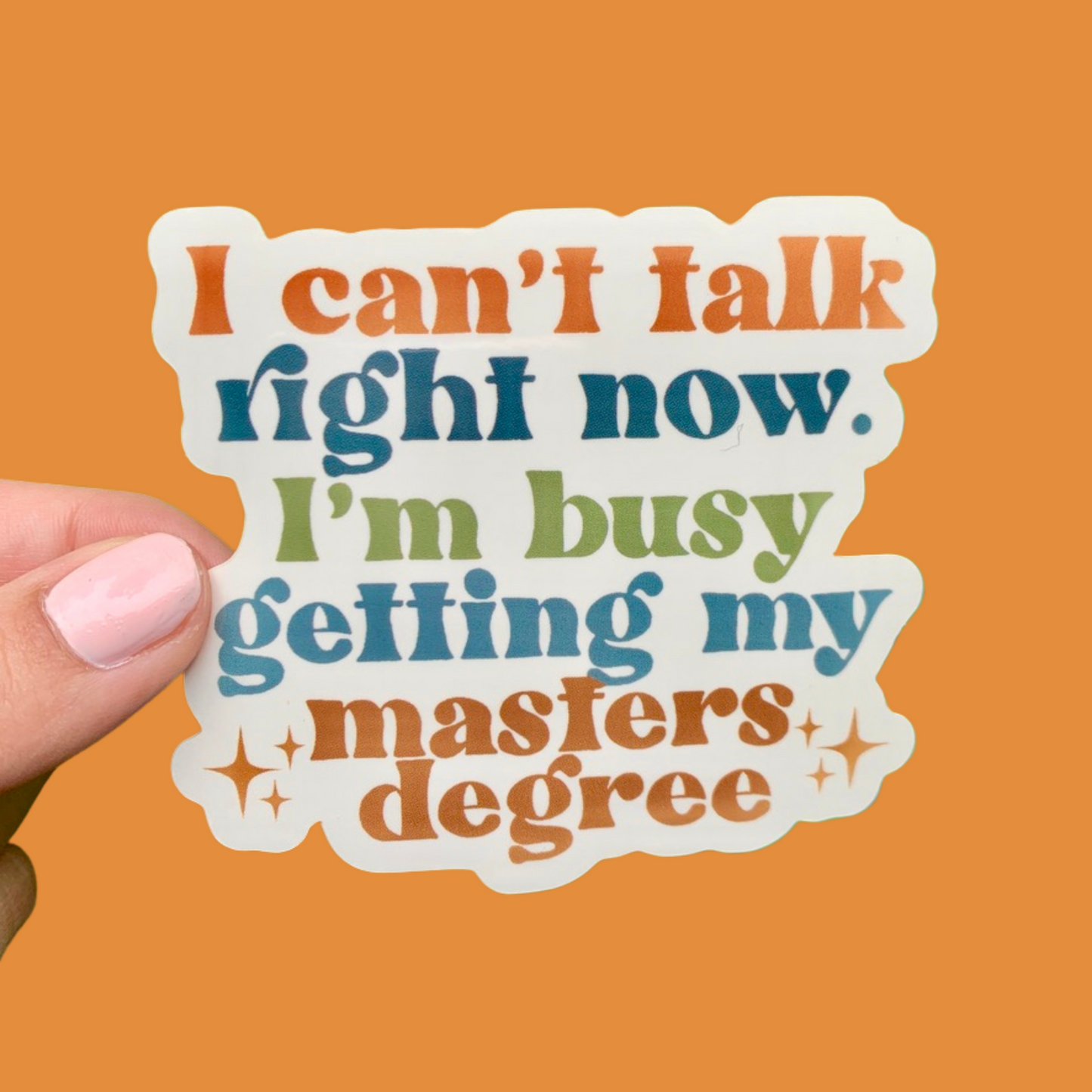 Masters Degree Sticker