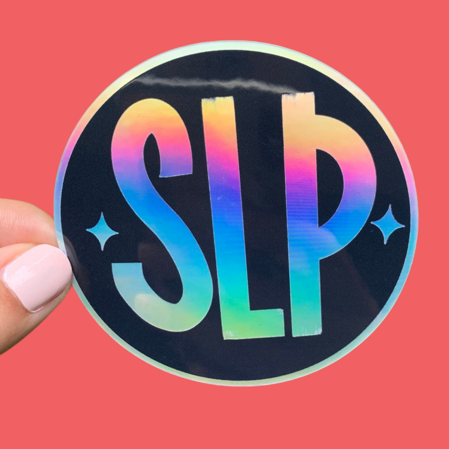 SLP Holographic Circle Sticker