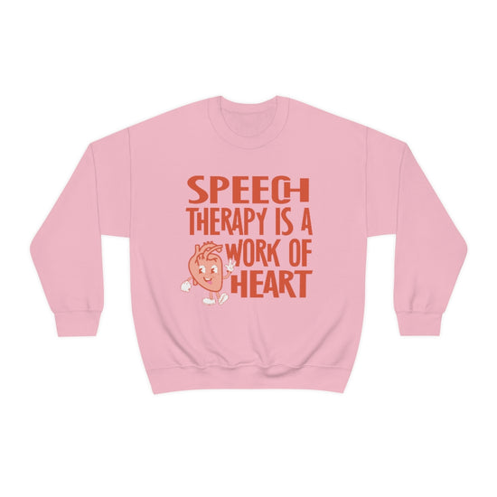 Speech Therapy is a Work of Heart Crewneck