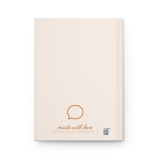 Speech Language Pathology Orange Hardcover Notebook