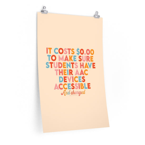 It Costs $0 Poster