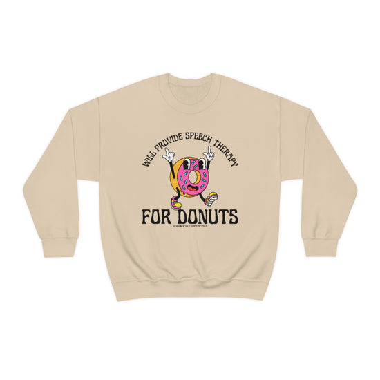 Will Provide Speech Therapy For Donuts Crewneck