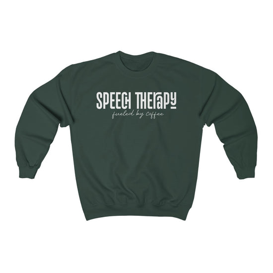 Speech Therapy Fueled By Coffee Crewneck