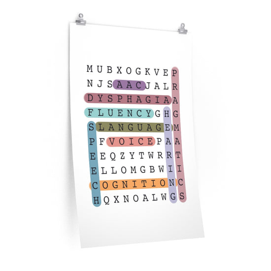 Big 9 Crossword Puzzle Poster