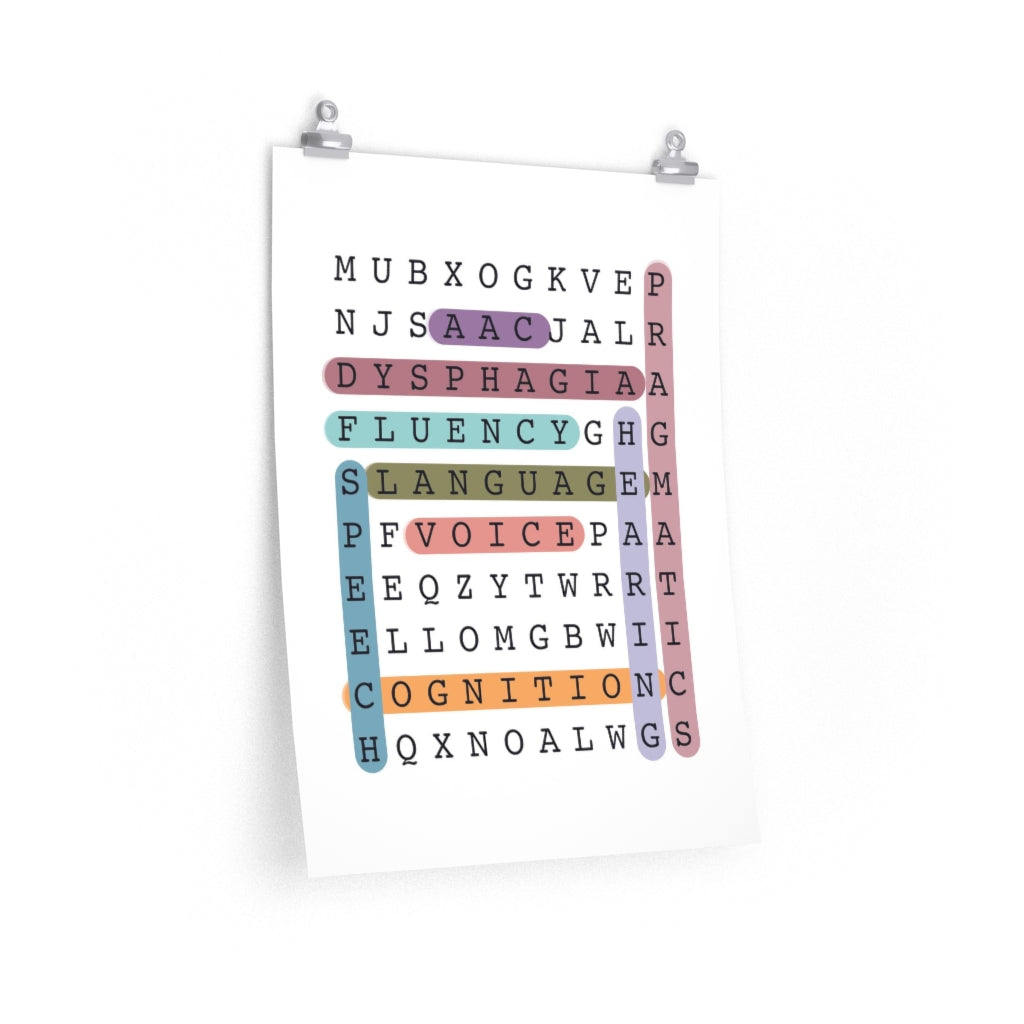 Big 9 Crossword Puzzle Poster