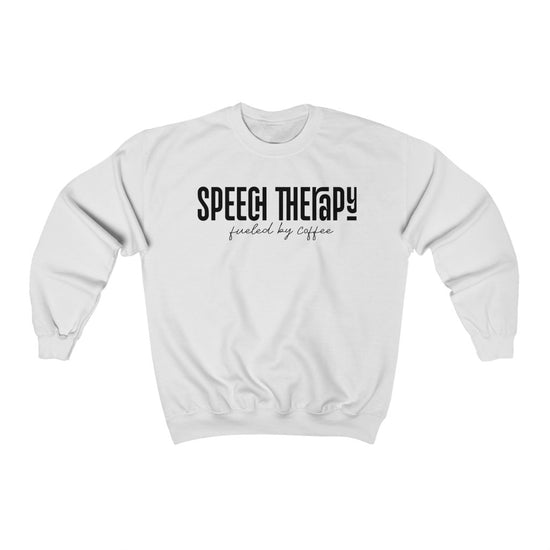 Speech Therapy Fueled By Coffee Crewneck