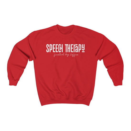 Speech Therapy Fueled By Coffee Crewneck