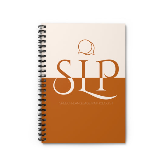 Speech Language Pathologist Orange Notebook