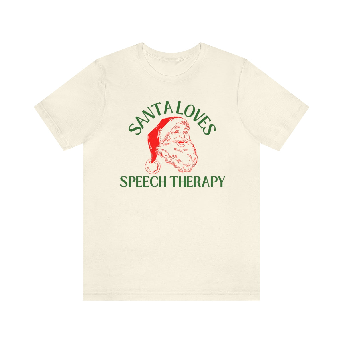 Santa Loves Speech Therapy Tee