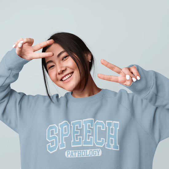 Speech Pathology Blue Crewneck