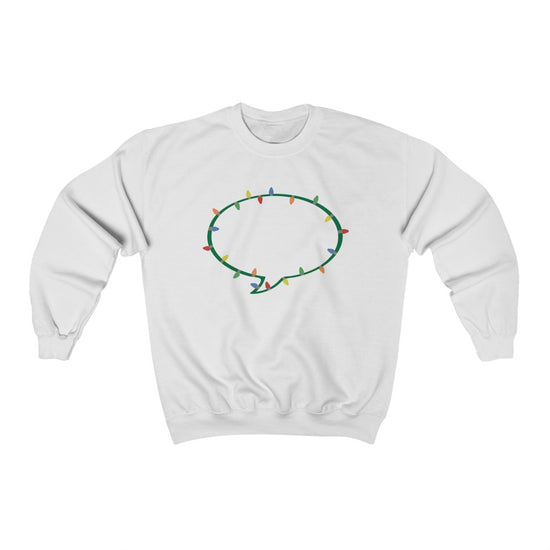 Christmas Lights Speech Bubble Crewneck