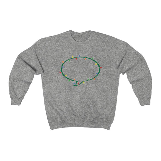 Christmas Lights Speech Bubble Crewneck