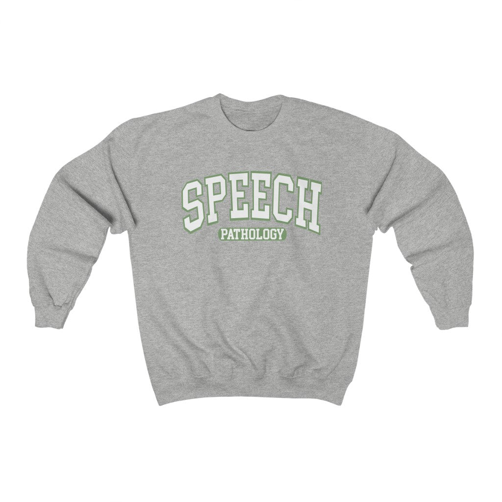 Speech Pathology Green Crewneck