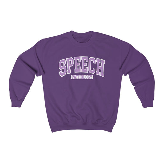 Speech Pathology Purple Crewneck