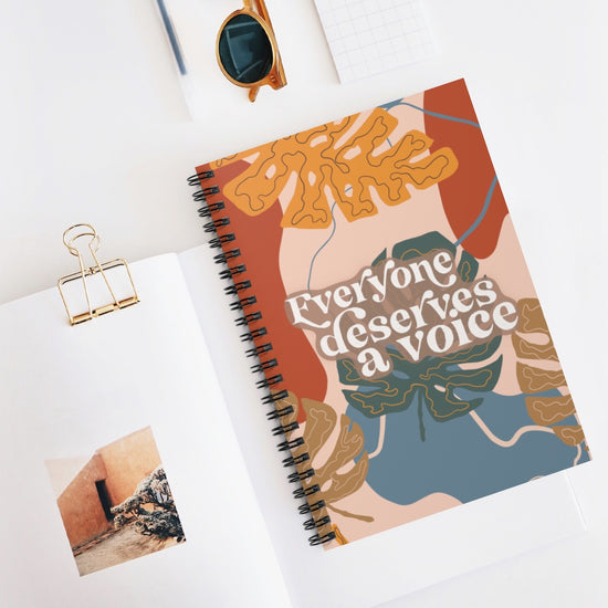 Everyone Deserves A Voice Notebook