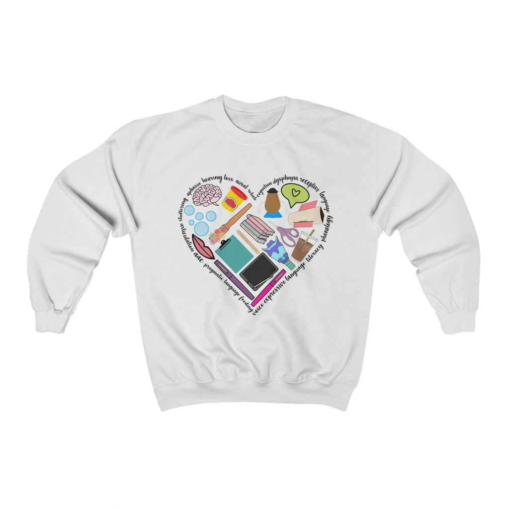 SLP Essentials Heart Crewneck